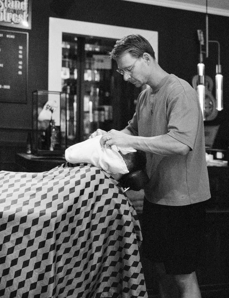 Candid shot of a person in an urban setting.